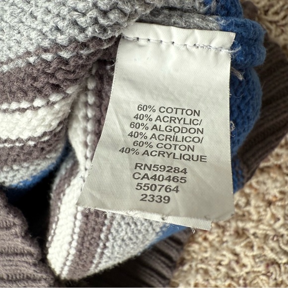 Boy’s Children’s Place Lot of **2** Sweater Bundle 4T Blue Gray Stripe - Picture 6 of 8